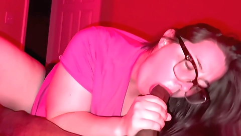 Horny brunette milf with big pussy fucks a old dude