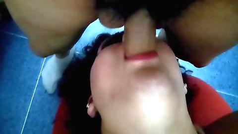 Latina teen fucks her big tits in the car with her partner