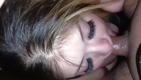 Latina sloppy head pt 2 with a hot blonde and big cock