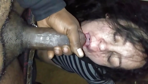 Amateur interracial pov video with a slutty brunette