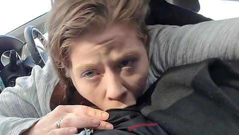 Brunette in a black bikini and stockings gets her dick in