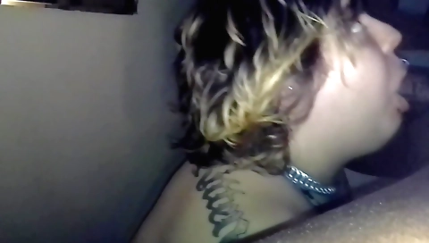 Busty blonde babe gets a facial after deepthroat sex