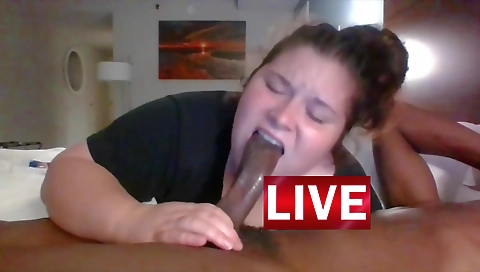 Amateur brunette with a big booty fucks a black cock