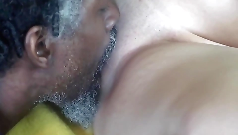 Busty blonde gets her pussy licked and she is so horny