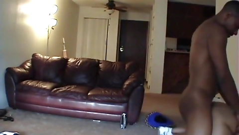 Amateur brunette with a big ass and a big cock is showing