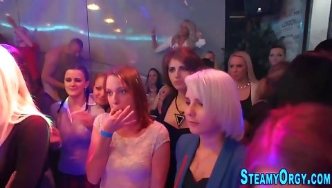 Blonde teen is getting a red-haired dude on the floor