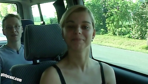 Cuckold fucks a teen in a interracial casting scene