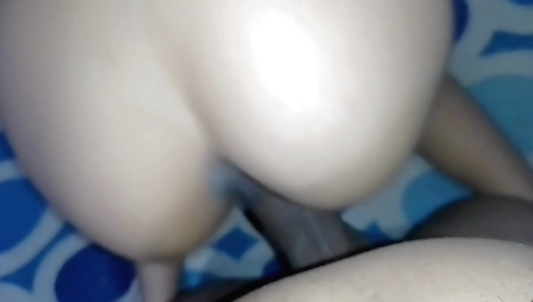 Amateur brunette plays with her boyfriend's hard cock