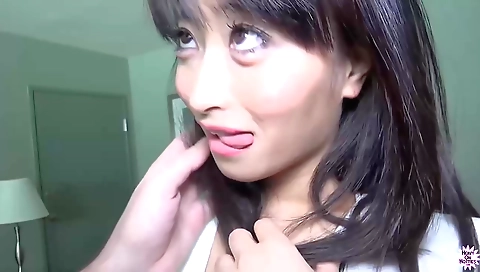 Japanese amateur asian girl gets fucked in her mouth