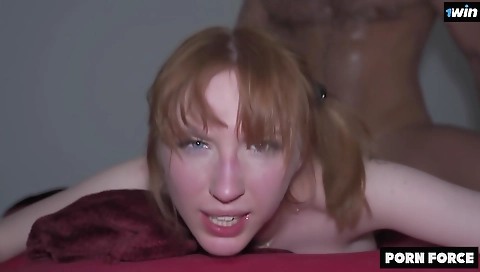 Redheaded beauty gets her pussy licked and fucked hard