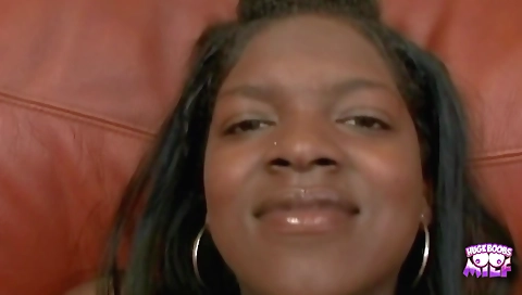 Old man has a sex with a big natural tits amateur brunette