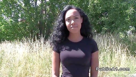 Beautiful amateur black beauty shows her big cock 2017