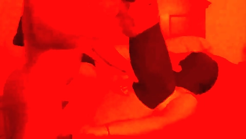 Busty redhead gets fucked by two men in the pov video