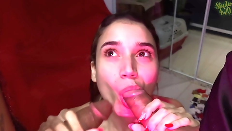 Gabbie Luna In Gatinha Safada Se Deliciando Com Duas Rolas Enormes